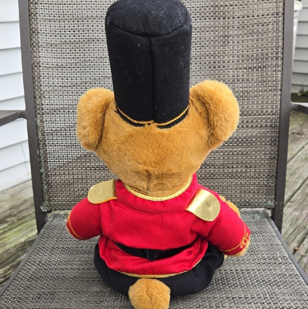 FAO Schwarz Royal Guard Teddy Bear - Red and Black - Picture 4 of 7